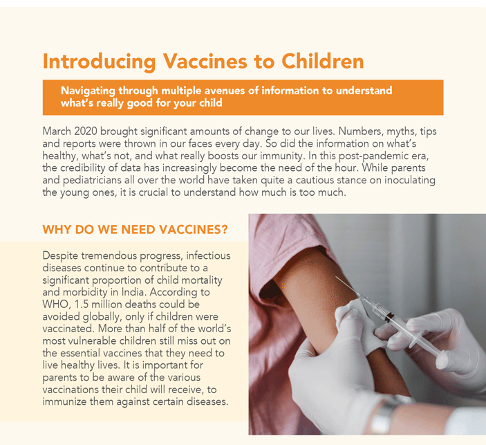 Introducing Vaccines to children