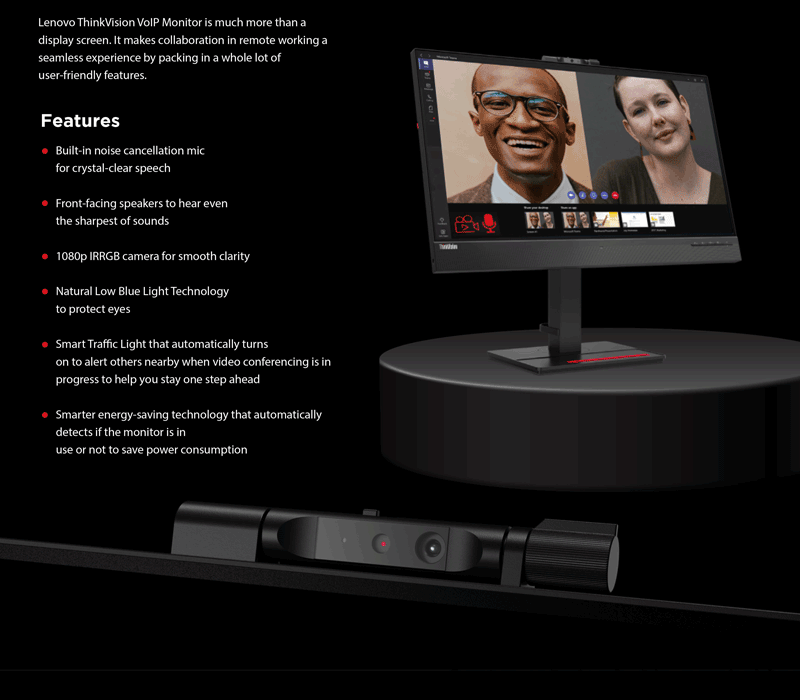 Lenovo ThinkVision VoIP Monitor is much more than a