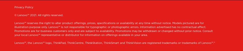 Lenovo™ reserves the right to alter product  prices, specifications or availability at any time without notice. Models pictured are for