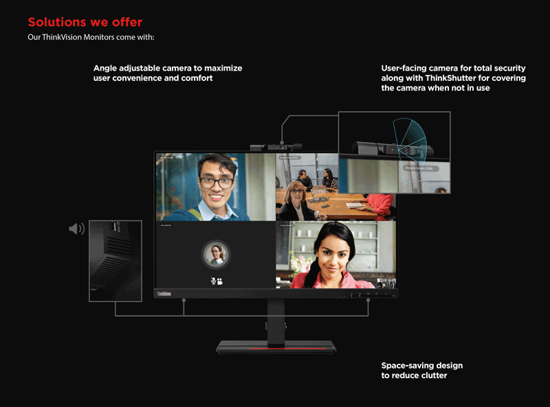 Our ThinkVision Monitors come with