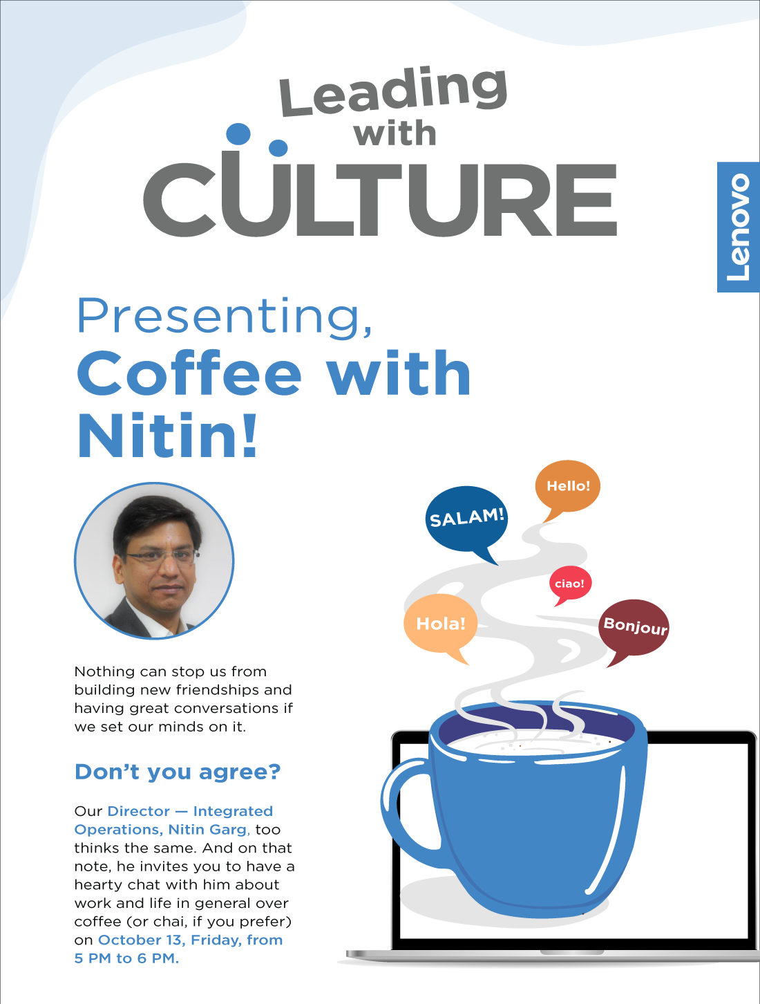 Presenting Coffee  with Nitin