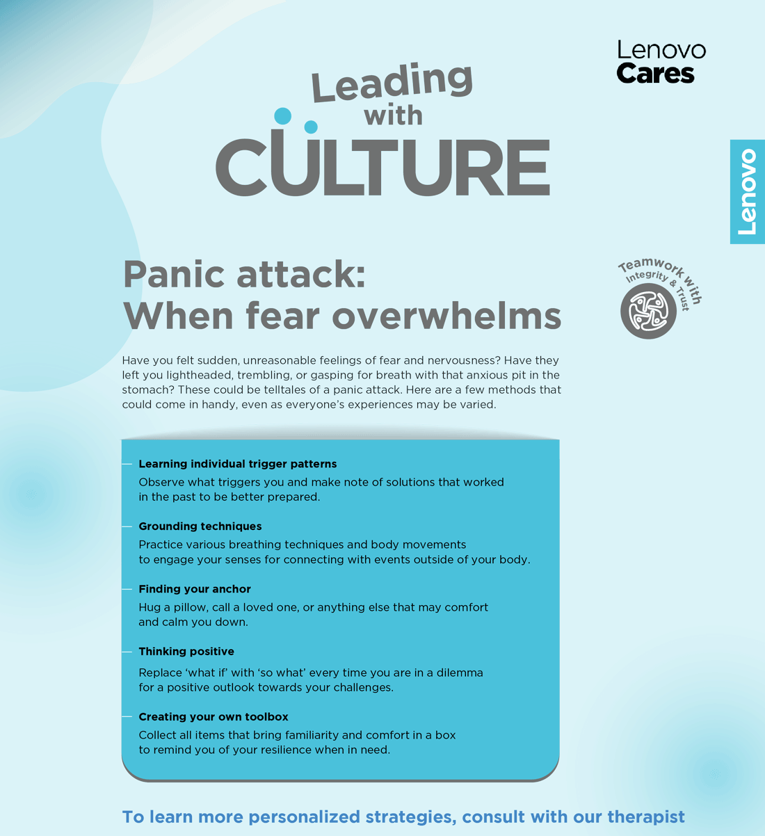 Leading With Culture  Panic attack : When fear overwhelms